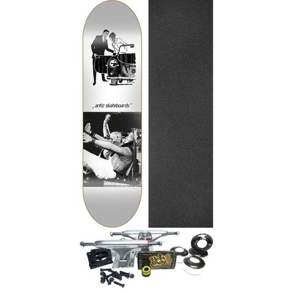 Antiz Skateboards Music The Normal Skateboard Deck - 8.3" x 32" - Complete Skateboard Bundle